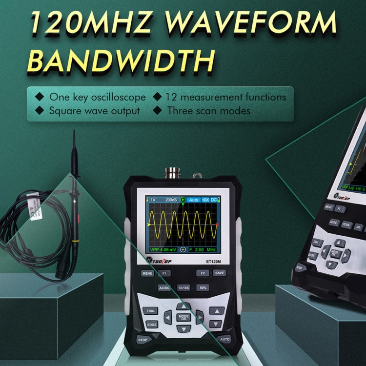 ET120M 120MHz  Digital Color Simulation Oscilloscope