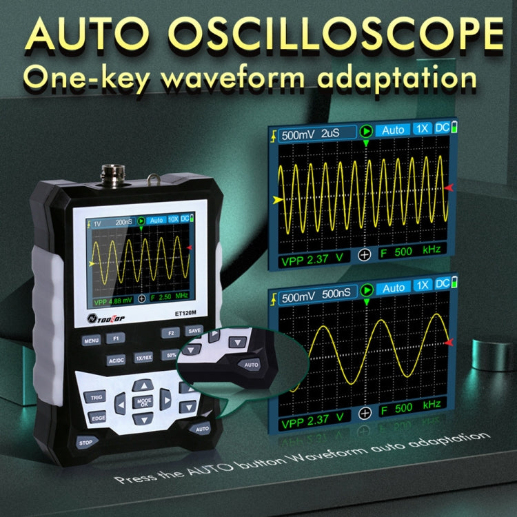 ET120M 120MHz  Digital Color Simulation Oscilloscope