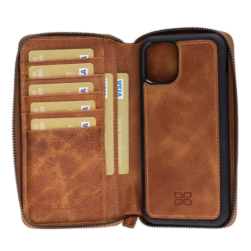 Pouch Detachable Leather Wallet Case For Apple iPhone 11 Series